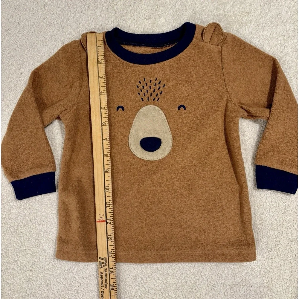 Carters Bear Pajamas‎ 2 Piece Fleece Set Long Sleeve Boys Size 2T